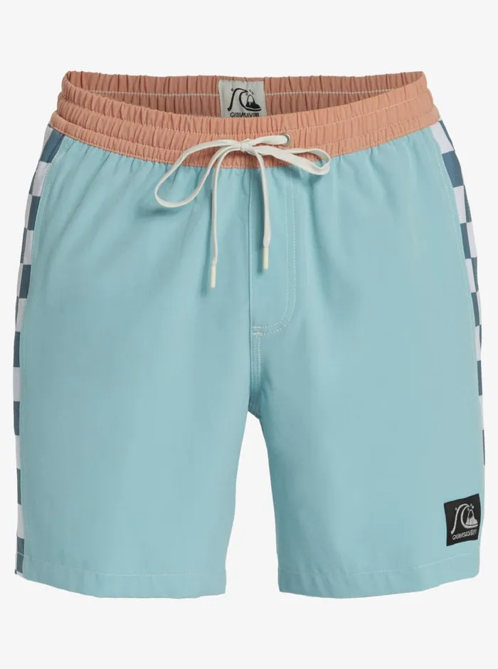 Quiksilver Original Arch 17034 Volleys Reef Waters Mens Elastic Waist Quiksilver Original Arch 17034 Volleys Reef Waters Mens Elastic Waist