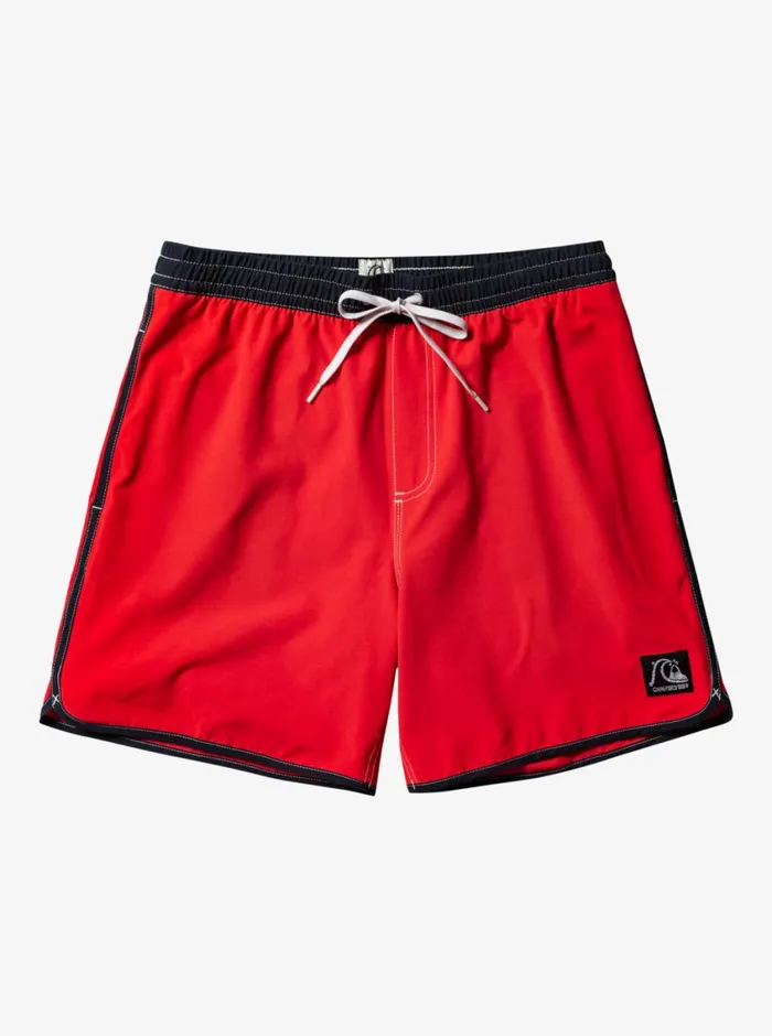 Quiksilver Original Scallop 17034 Volleys High Risk Red Mens Boardshorts