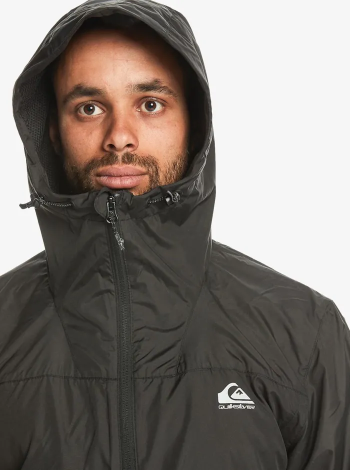 Quiksilver Overcast Windbreaker Black Mens Jackets Quiksilver Overcast Windbreaker Black Mens Jackets