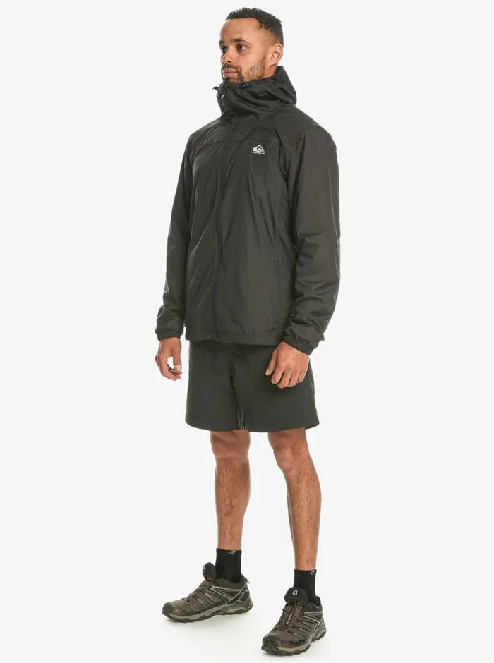 Quiksilver Overcast Windbreaker Black Mens Jackets Quiksilver Overcast Windbreaker Black Mens Jackets