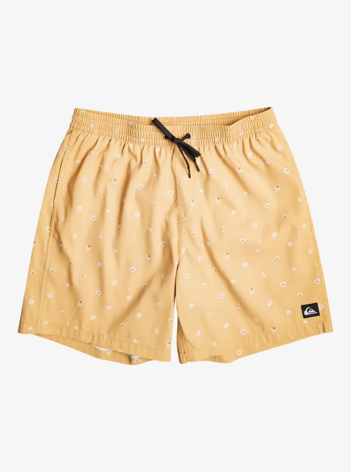 Quiksilver ReMix 17034 Volleys Mustard Mens Elastic Waist