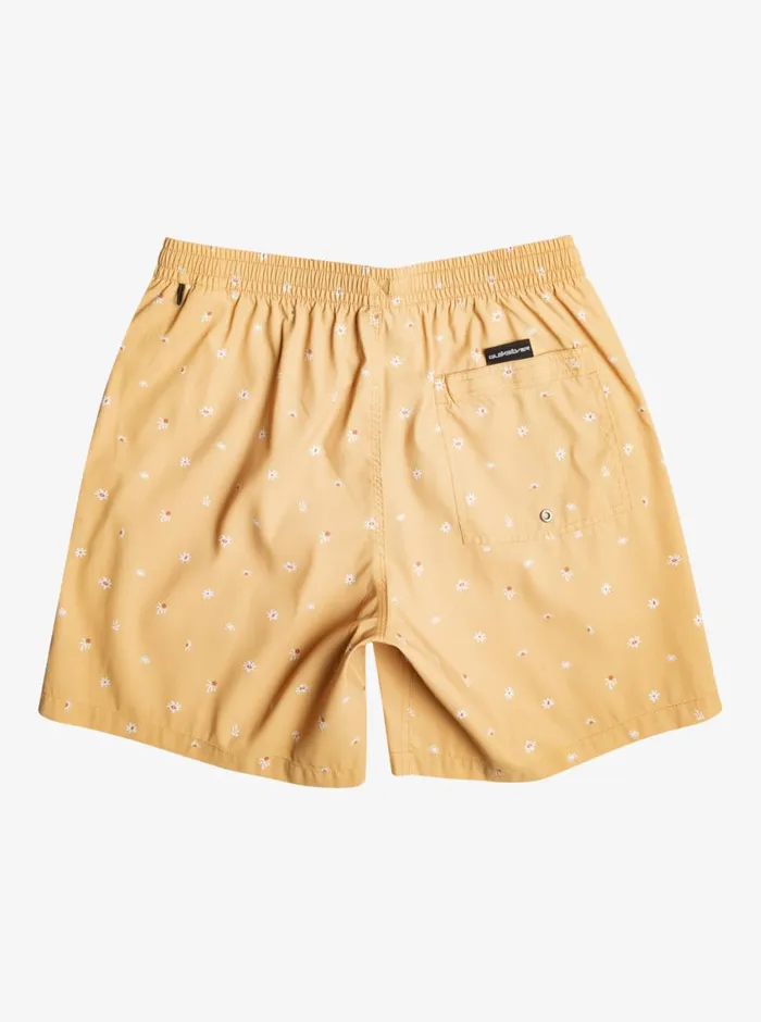 Quiksilver ReMix 17034 Volleys Mustard Mens Elastic Waist Quiksilver ReMix 17034 Volleys Mustard Mens Elastic Waist