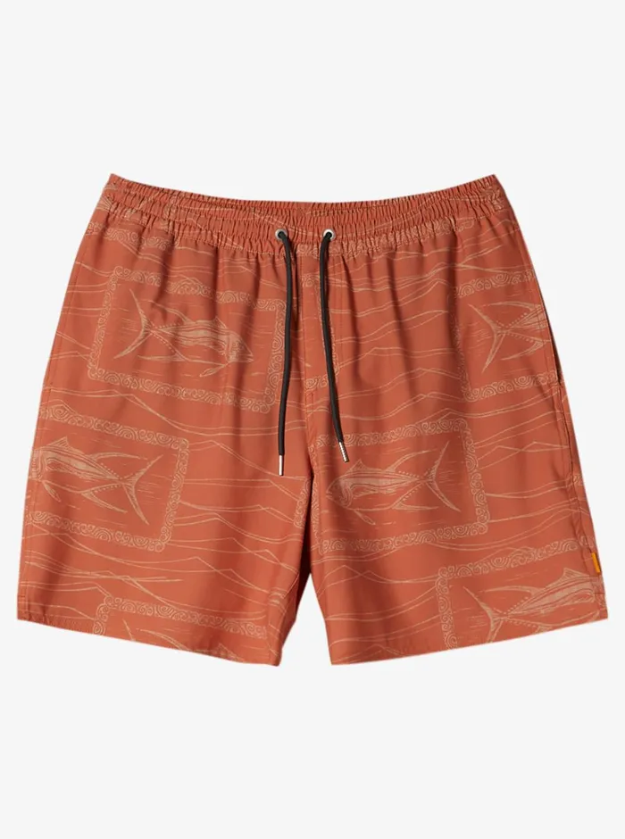 Quiksilver Reef Point Volley 17034 Elastic Waist Shorts Reef Point Mango MensWaterman Elastic Waist Quiksilver Reef Point Volley 17034 Elastic Waist Shorts Reef Point Mango MensWaterman Elastic Waist