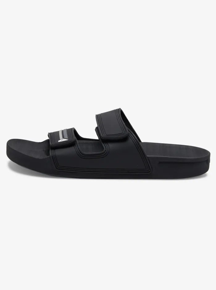 Quiksilver Rivi Double Adjust Sandals Blackgreyblack Mens Sandals Quiksilver Rivi Double Adjust Sandals Blackgreyblack Mens Sandals