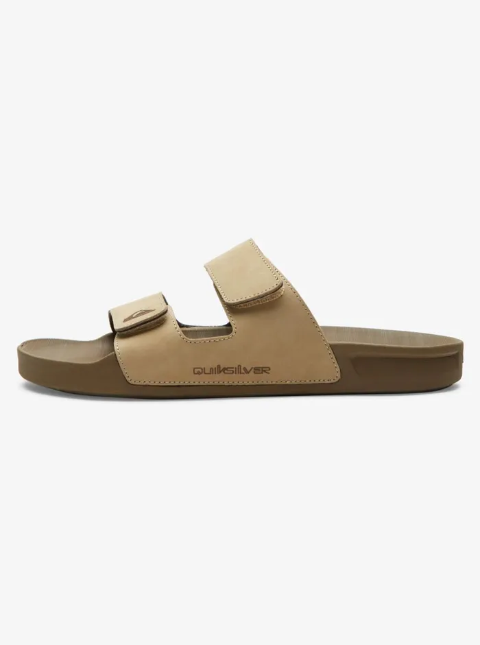 Quiksilver Rivi Leather Double Adjust Sandals Tan 1 Mens Sandals Quiksilver Rivi Leather Double Adjust Sandals Tan 1 Mens Sandals