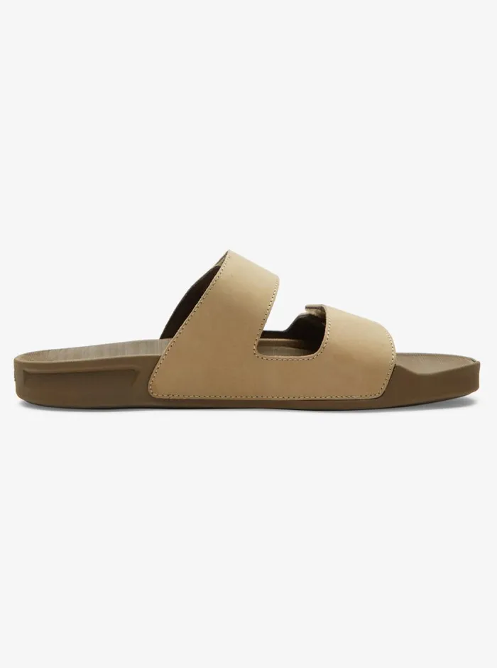 Quiksilver Rivi Leather Double Adjust Sandals Tan 1 Mens Sandals Quiksilver Rivi Leather Double Adjust Sandals Tan 1 Mens Sandals