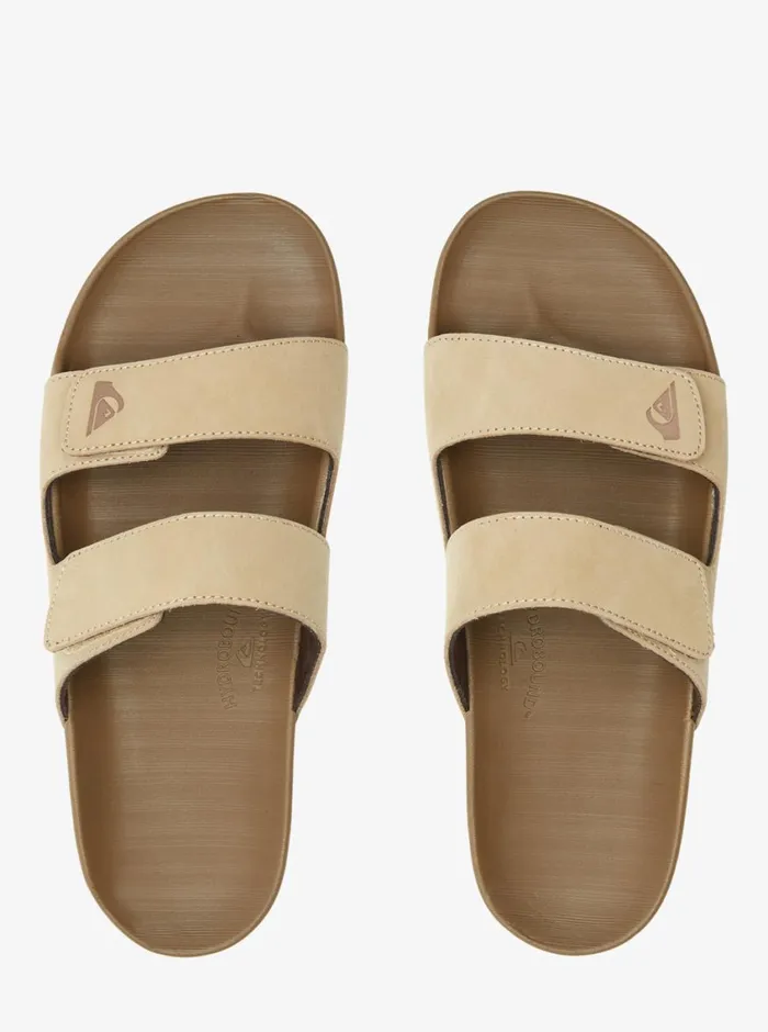 Quiksilver Rivi Leather Double Adjust Sandals Tan 1 Mens Sandals Quiksilver Rivi Leather Double Adjust Sandals Tan 1 Mens Sandals