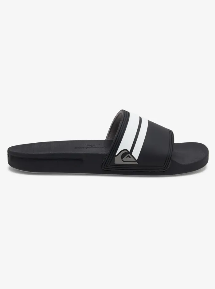 Quiksilver Rivi Slides Blackblackwhite Mens Sandals Quiksilver Rivi Slides Blackblackwhite Mens Sandals