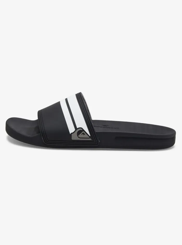 Quiksilver Rivi Slides Blackblackwhite Mens Sandals Quiksilver Rivi Slides Blackblackwhite Mens Sandals