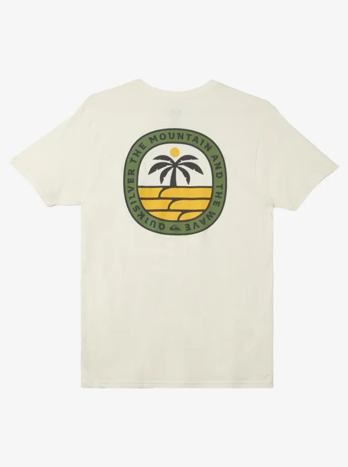 Quiksilver Solo Arbol TShirt Birch Mens Tees Quiksilver Solo Arbol TShirt Birch Mens Tees