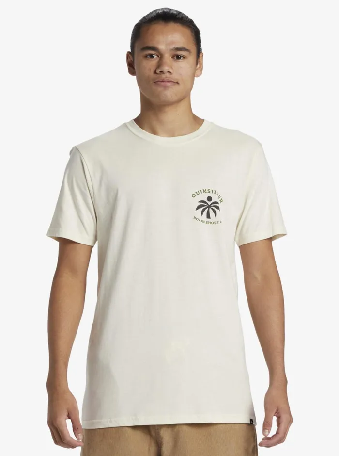 Quiksilver Solo Arbol TShirt Birch Mens Tees Quiksilver Solo Arbol TShirt Birch Mens Tees
