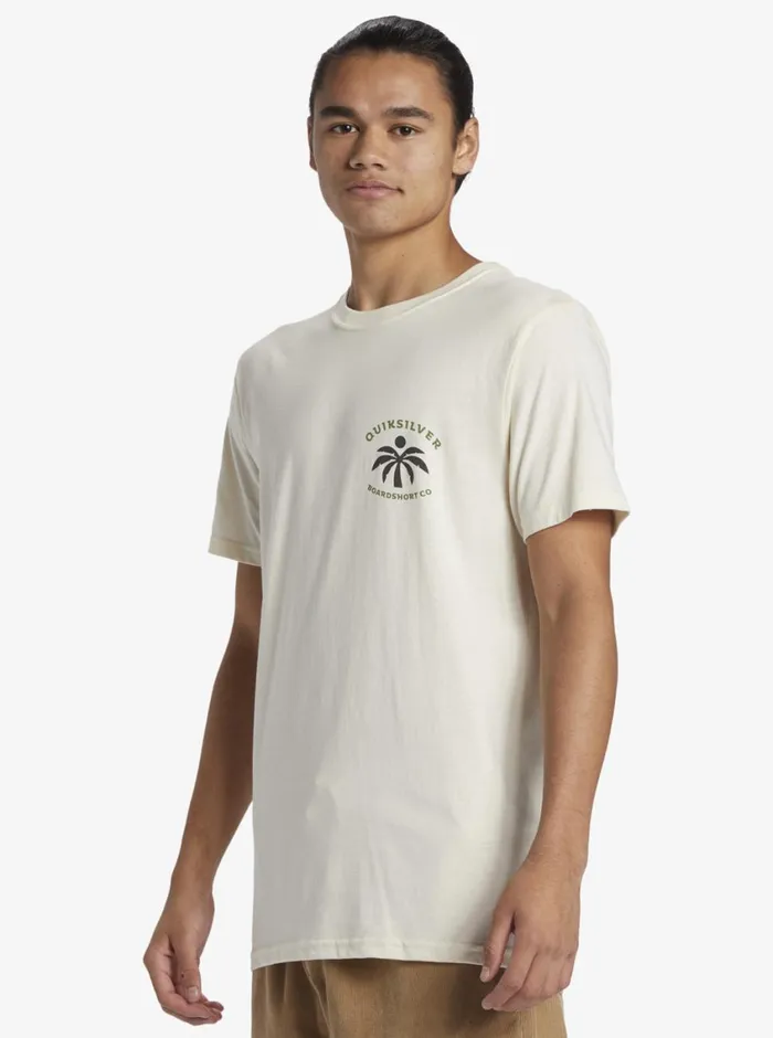 Quiksilver Solo Arbol TShirt Birch Mens Tees Quiksilver Solo Arbol TShirt Birch Mens Tees