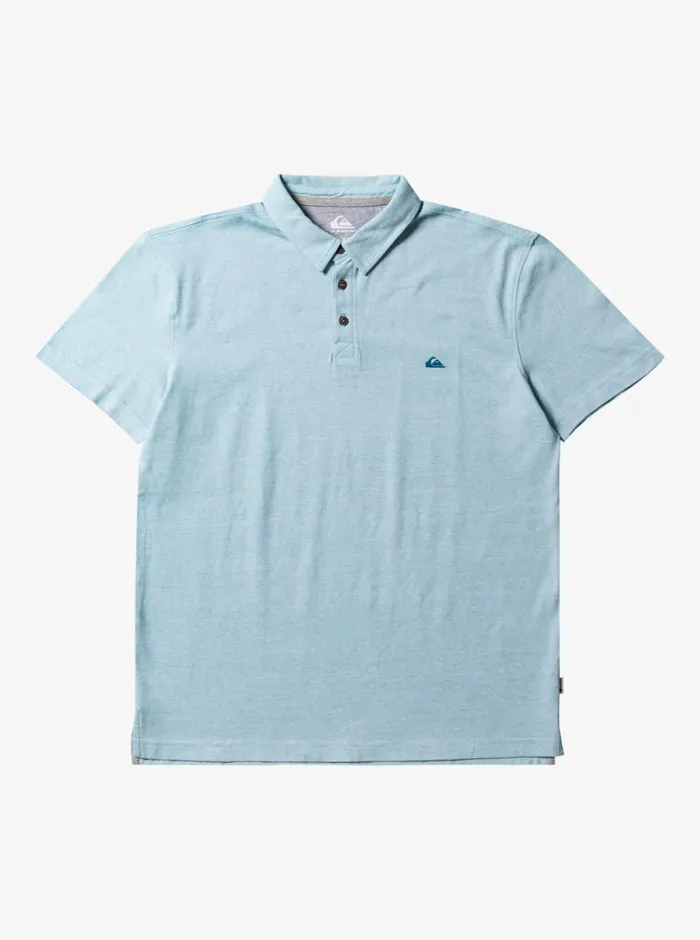 Quiksilver Sunset Cruise Short Sleeve Polo Shirt Cameo Blue Mens Shirts and Polos Quiksilver Sunset Cruise Short Sleeve Polo Shirt Cameo Blue Mens Shirts and Polos