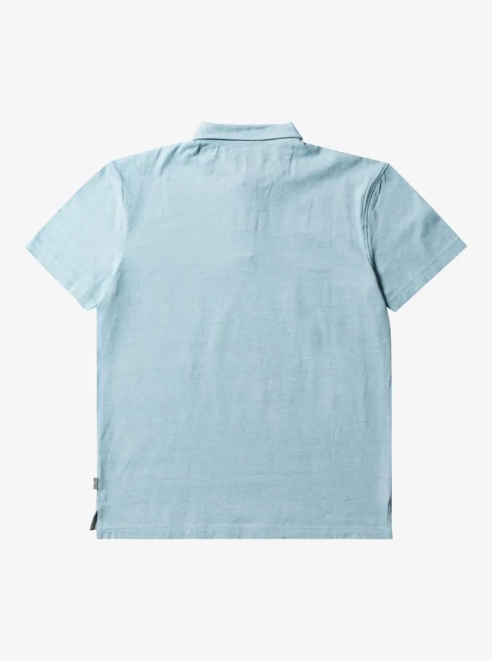 Quiksilver Sunset Cruise Short Sleeve Polo Shirt Cameo Blue Mens Shirts and Polos Quiksilver Sunset Cruise Short Sleeve Polo Shirt Cameo Blue Mens Shirts and Polos