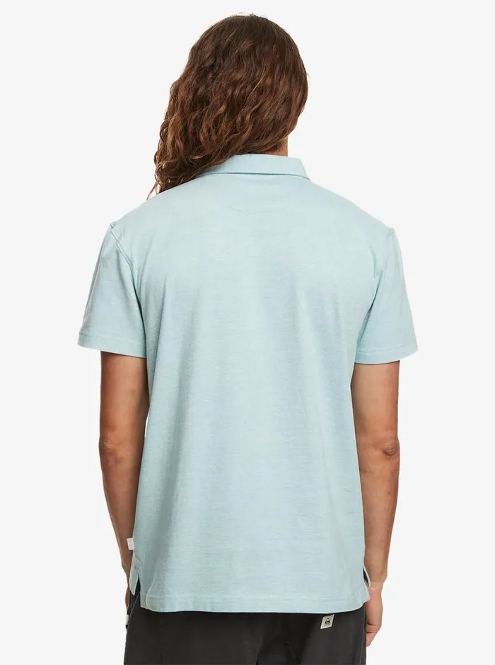 Quiksilver Sunset Cruise Short Sleeve Polo Shirt Cameo Blue Mens Shirts and Polos Quiksilver Sunset Cruise Short Sleeve Polo Shirt Cameo Blue Mens Shirts and Polos