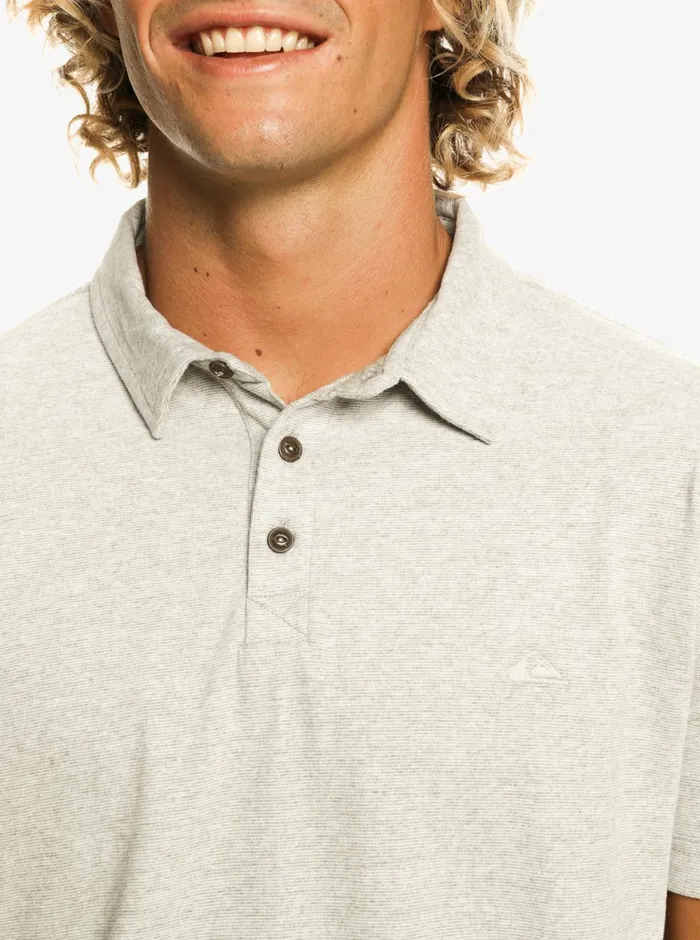 Quiksilver Sunset Cruise Short Sleeve Polo Shirt Light Grey Heather Mens Shirts and Polos Quiksilver Sunset Cruise Short Sleeve Polo Shirt Light Grey Heather Mens Shirts and Polos