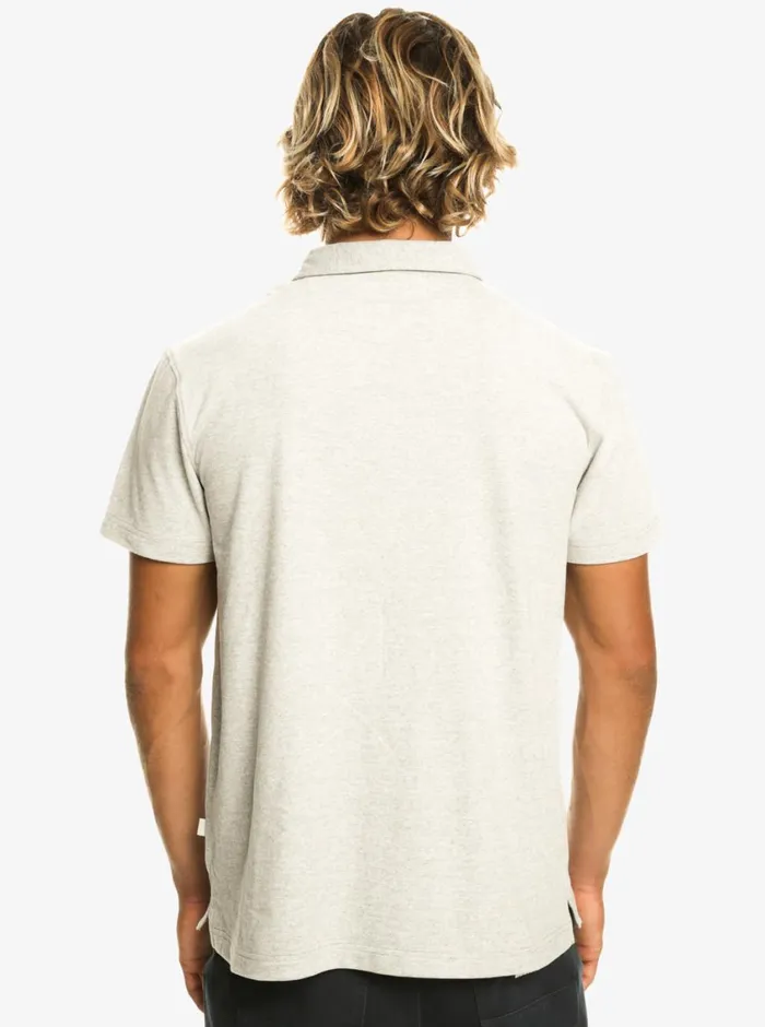 Quiksilver Sunset Cruise Short Sleeve Polo Shirt Light Grey Heather Mens Shirts and Polos Quiksilver Sunset Cruise Short Sleeve Polo Shirt Light Grey Heather Mens Shirts and Polos