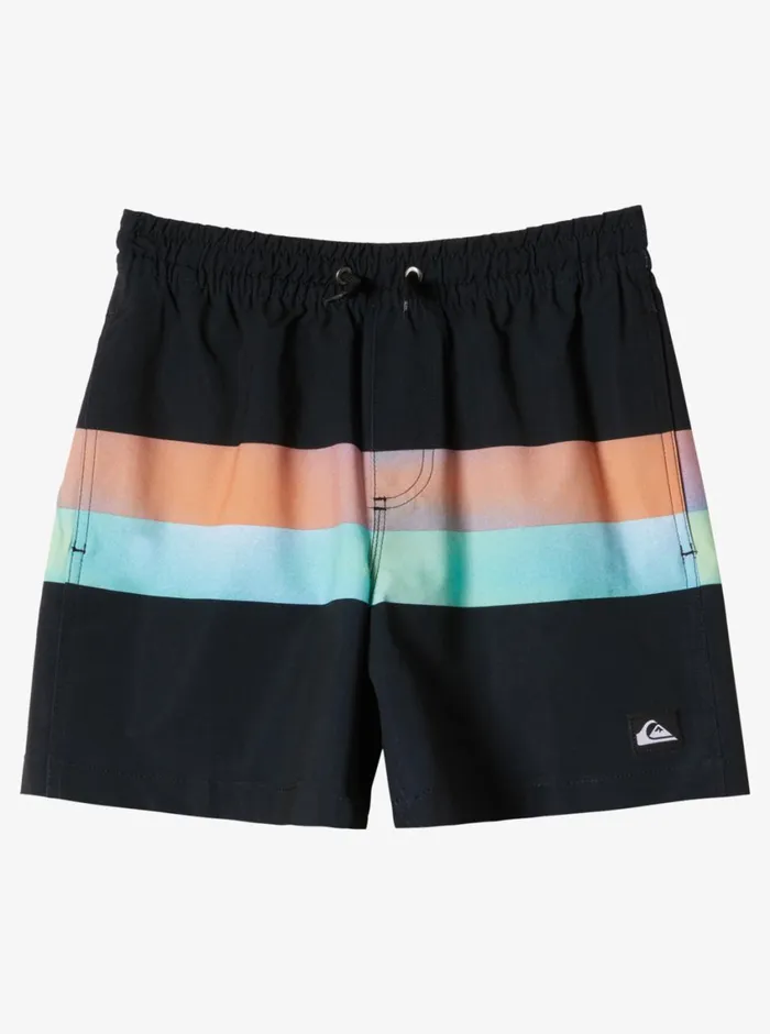 Quiksilver Surfsilk AirBrush 14034 Volleys Black Boys Boardshorts