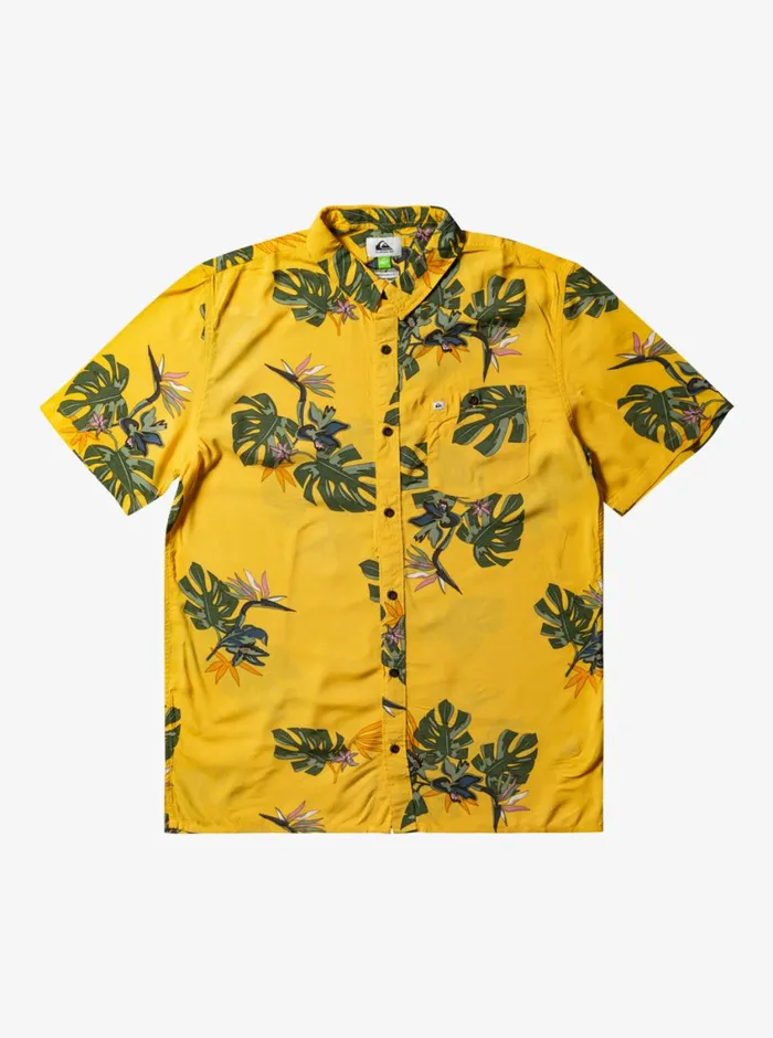 Quiksilver The Floral Short Sleeve Shirt Yolk Floral Ss Mens Shirts and Polos