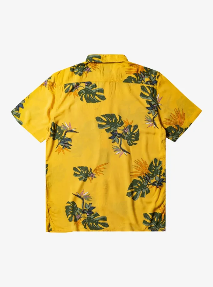 Quiksilver The Floral Short Sleeve Shirt Yolk Floral Ss Mens Shirts and Polos Quiksilver The Floral Short Sleeve Shirt Yolk Floral Ss Mens Shirts and Polos