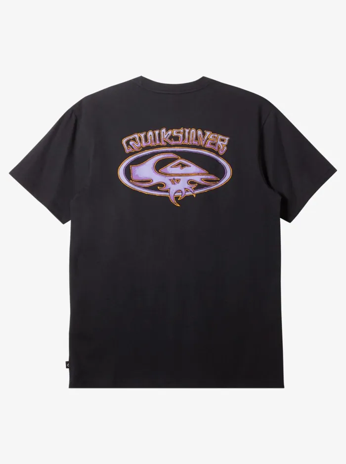 Quiksilver Thorn Oval TShirt Black Mens Tees Quiksilver Thorn Oval TShirt Black Mens Tees