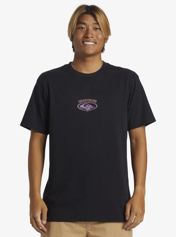 Quiksilver Thorn Oval TShirt Black Mens Tees Quiksilver Thorn Oval TShirt Black Mens Tees