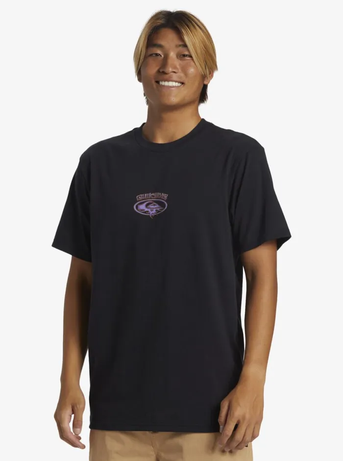 Quiksilver Thorn Oval TShirt Black Mens Tees Quiksilver Thorn Oval TShirt Black Mens Tees
