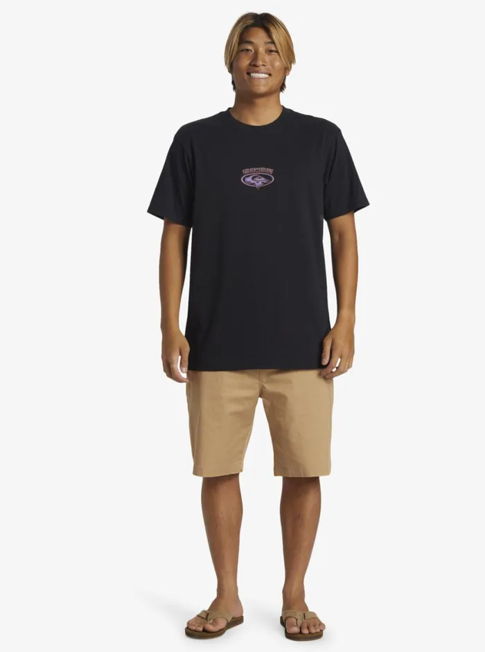 Quiksilver Thorn Oval TShirt Black Mens Tees Quiksilver Thorn Oval TShirt Black Mens Tees