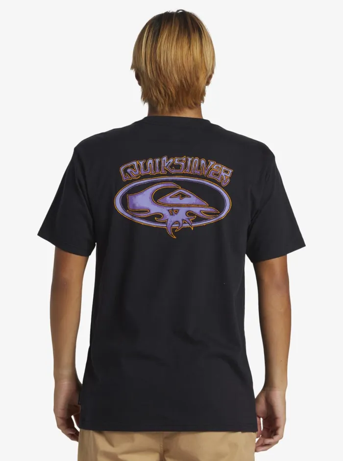 Quiksilver Thorn Oval TShirt Black Mens Tees Quiksilver Thorn Oval TShirt Black Mens Tees