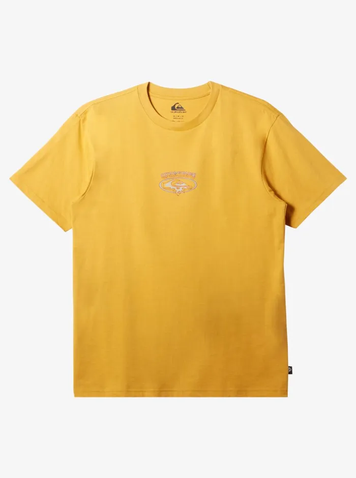 Quiksilver Thorn Oval TShirt Mustard Mens Tees