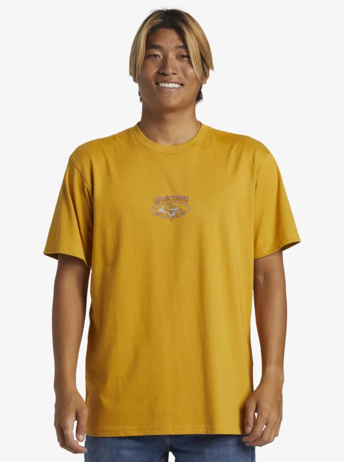 Quiksilver Thorn Oval TShirt Mustard Mens Tees Quiksilver Thorn Oval TShirt Mustard Mens Tees