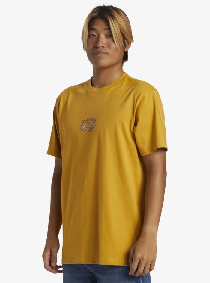 Quiksilver Thorn Oval TShirt Mustard Mens Tees Quiksilver Thorn Oval TShirt Mustard Mens Tees
