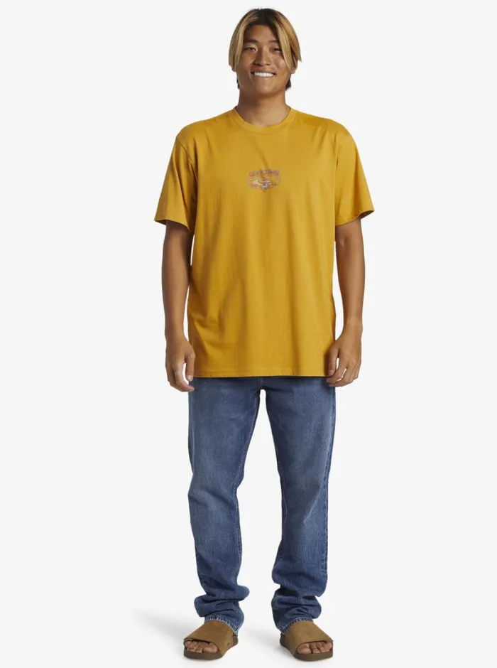 Quiksilver Thorn Oval TShirt Mustard Mens Tees Quiksilver Thorn Oval TShirt Mustard Mens Tees