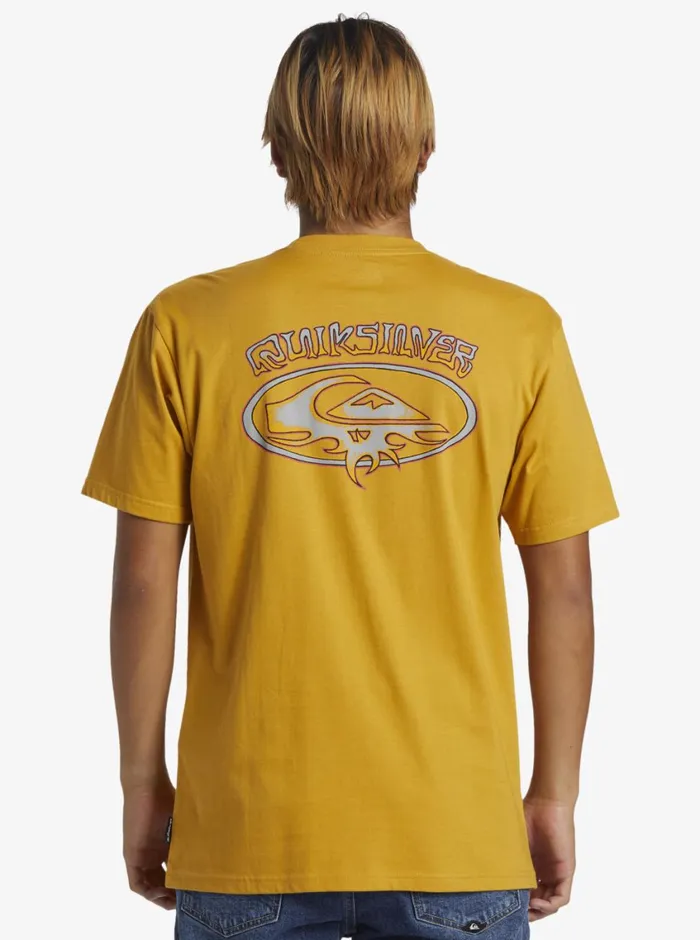Quiksilver Thorn Oval TShirt Mustard Mens Tees Quiksilver Thorn Oval TShirt Mustard Mens Tees