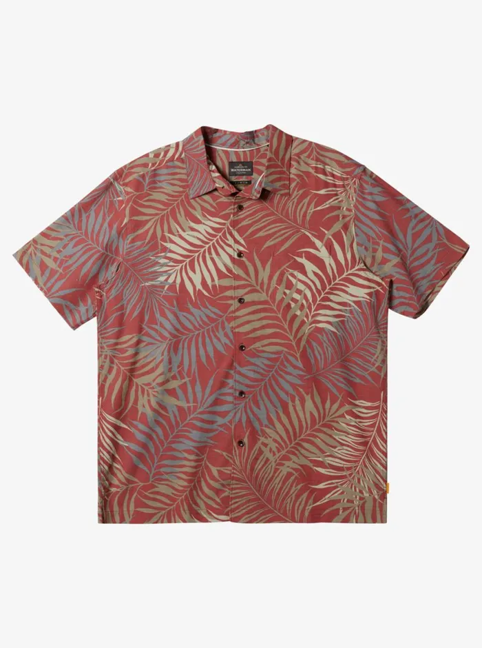Quiksilver Wild Fern Woven Shirt Fire Wild Fern Woven MensWaterman Shirts and Polos Quiksilver Wild Fern Woven Shirt Fire Wild Fern Woven MensWaterman Shirts and Polos