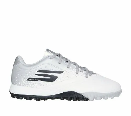 Razor 15 Jr Td TF White Silver Kids SKECHERS Kids UK Sizes 9525