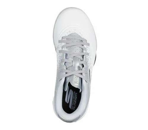 Razor 15 Jr Td TF White Silver Kids SKECHERS Kids UK Sizes 9525