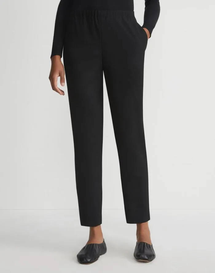 Ready To Wear Fluid Crepe Jones Jogger Pant Black Lafayette 148 New York Pants and Shorts