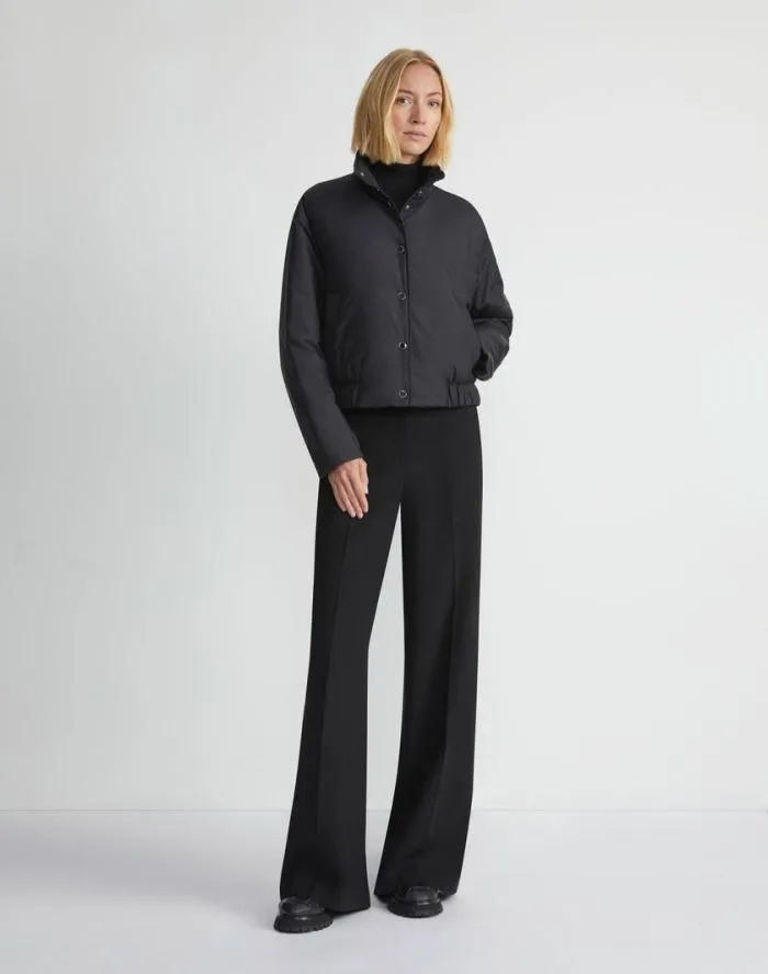 Ready To Wear Recycled Poly Stand Collar Puffer Jacket Black Lafayette 148 New York Jackets and Blazers