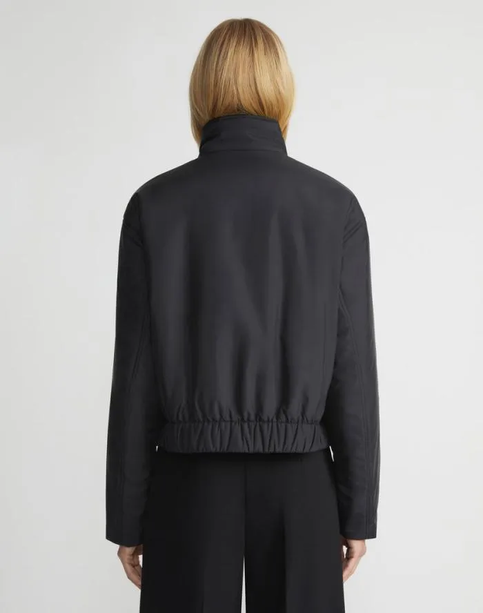 Ready To Wear Recycled Poly Stand Collar Puffer Jacket Black Lafayette 148 New York Jackets and Blazers
