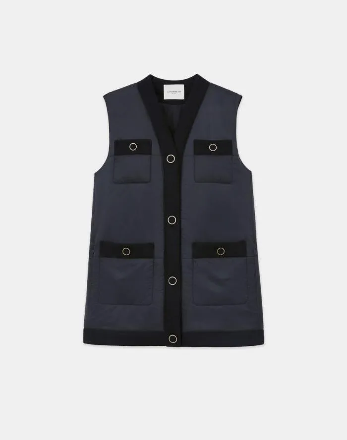 Ready To Wear Regenerated Poly Tech Quilted Vest Black Lafayette 148 New York Jackets and Blazers Ready To Wear Regenerated Poly Tech Quilted Vest Black Lafayette 148 New York Jackets and Blazers