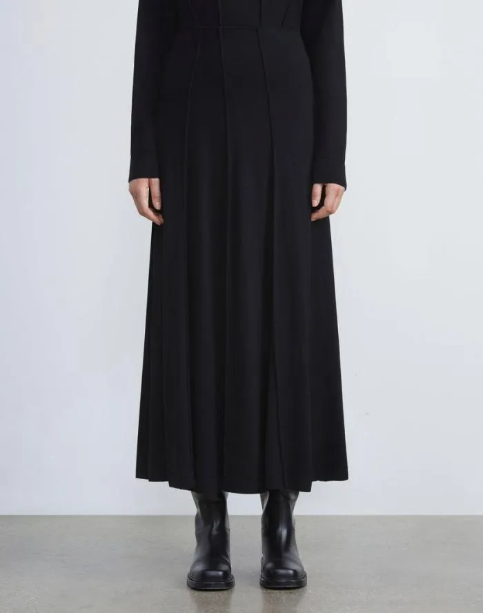 Ready To Wear Responsible Fine Gauge Merino Knit Skirt Black Lafayette 148 New York Skirts