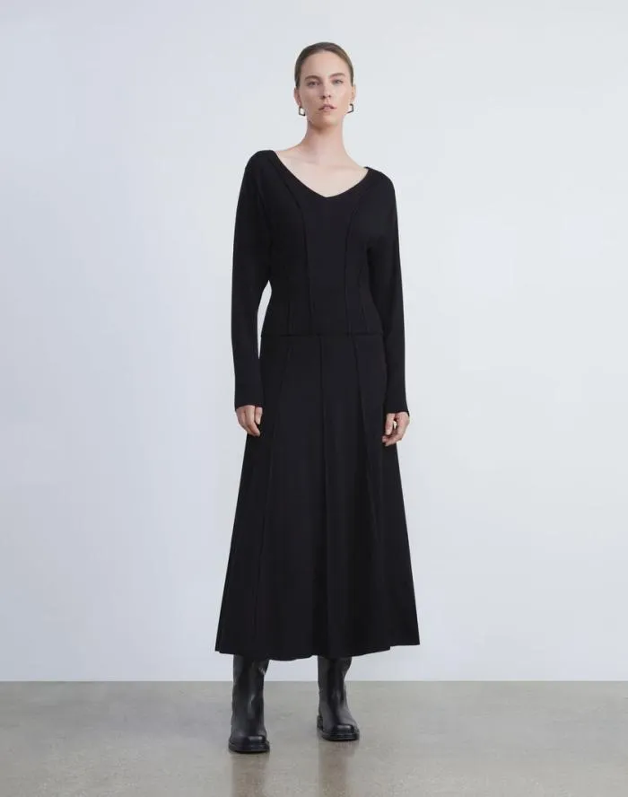 Ready To Wear Responsible Fine Gauge Merino Knit Skirt Black Lafayette 148 New York Skirts