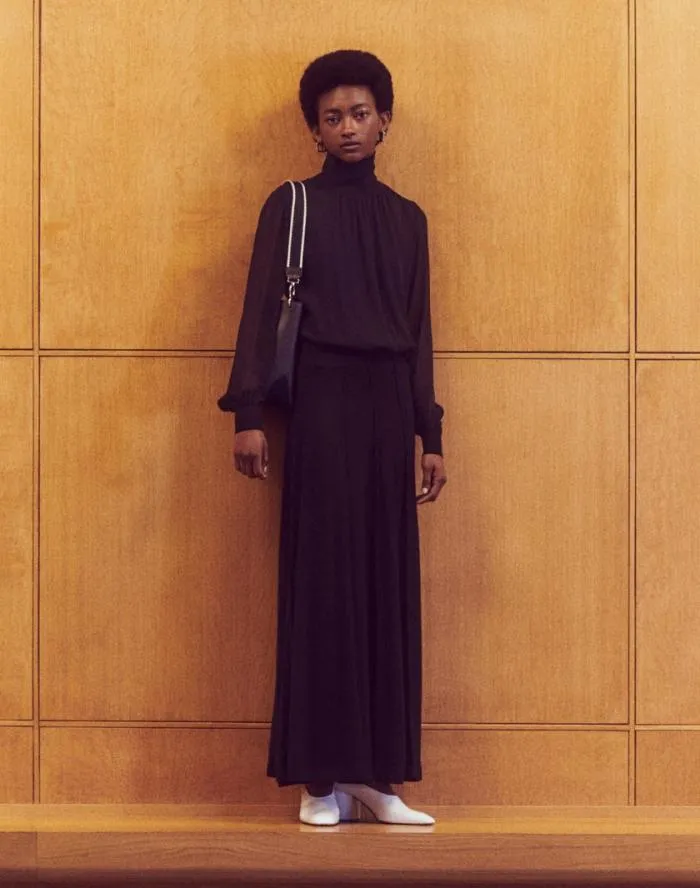 Ready To Wear Responsible Fine Gauge Merino Knit Skirt Black Lafayette 148 New York Skirts