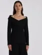 Ready To Wear WoolSilk Crepe Portrait Collar Jacket Black Lafayette 148 New York Jackets and Blazers