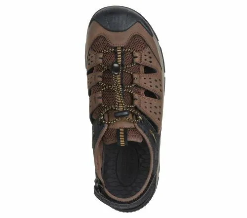 Relaxed Fit Tresmen 8211 Menard Brown Black Men SKECHERS Sandals