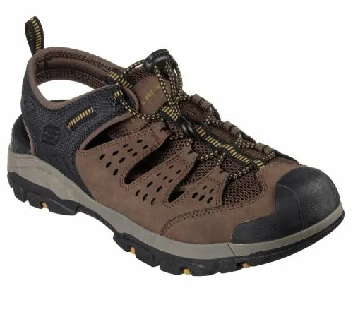Relaxed Fit Tresmen 8211 Menard Brown Black Men SKECHERS Sandals