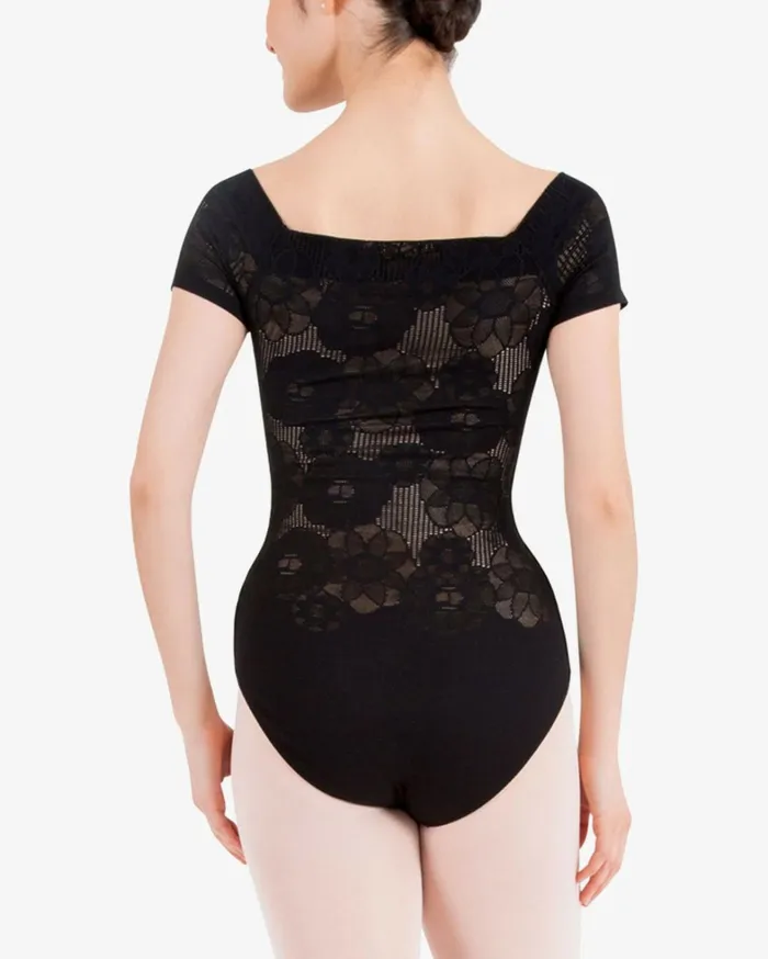 Repetto Leotards and Tunics Women Short Sleeves Lace Leotard