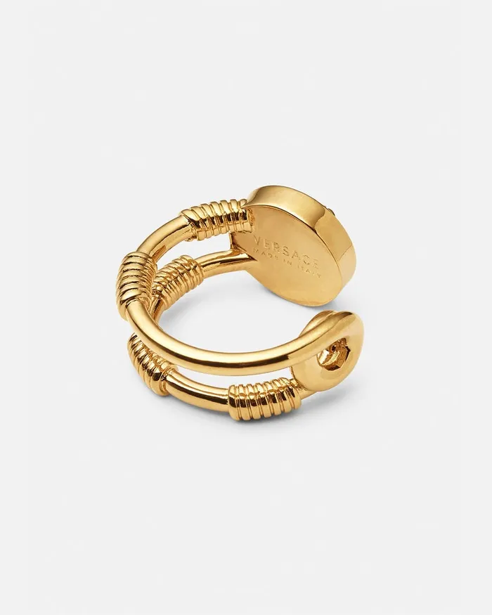 Rings WomenMen Versace Safety Pin Ring Light Gold
