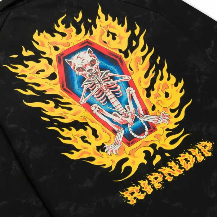 Ripndip Burn In Heck Coaches Jacket Black Jackets Ripndip Burn In Heck Coaches Jacket Black Jackets